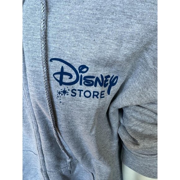 Gildan Men's Disney Store Magic Gray Zipper Hoodie Sweatshirt Size Large - Picture 2 of 4